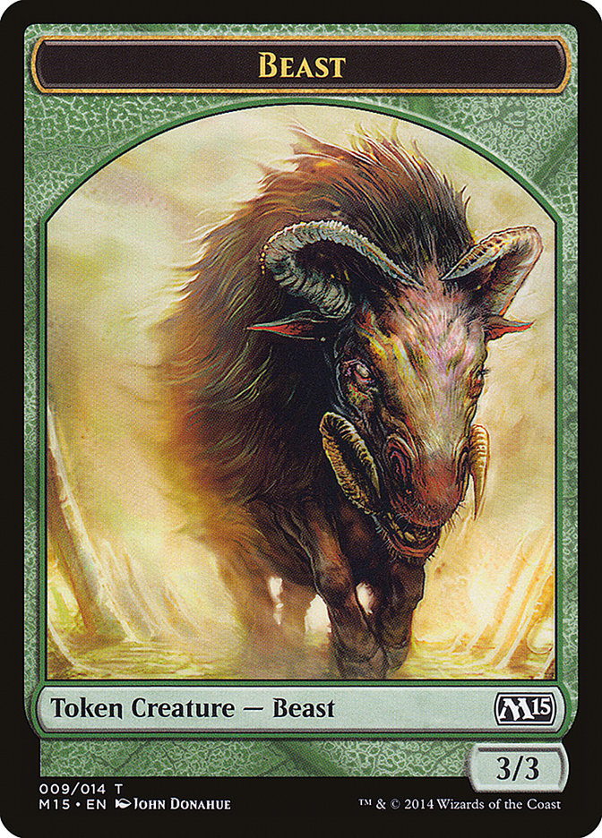 Beast Token (009/014) [Magic 2015 Tokens] | Deep Dive Games St. Marys