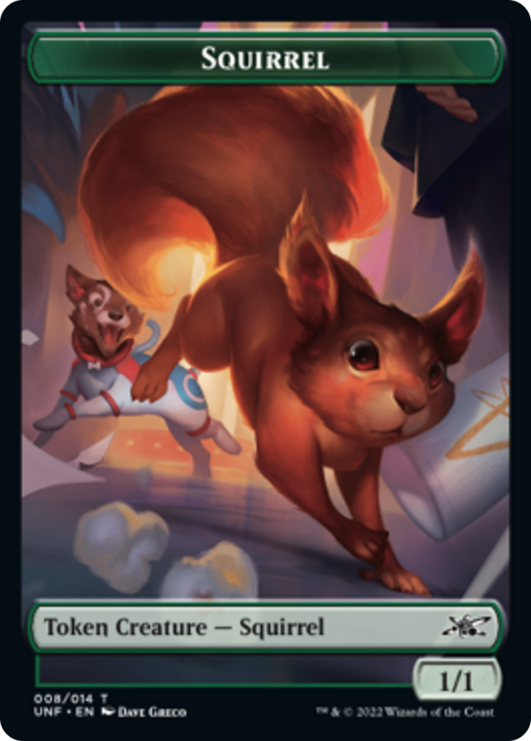 Squirrel // Food (010) Double-Sided Token [Unfinity Tokens] | Deep Dive Games St. Marys