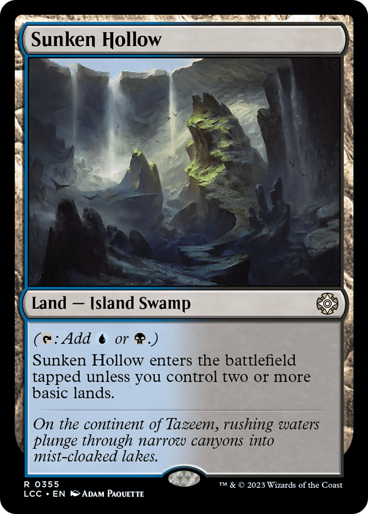 Sunken Hollow [The Lost Caverns of Ixalan Commander] | Deep Dive Games St. Marys