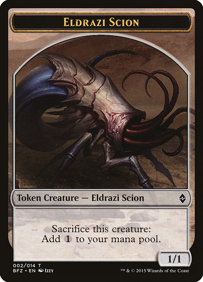 Eldrazi Scion Token (002/014) [Battle for Zendikar Tokens] | Deep Dive Games St. Marys