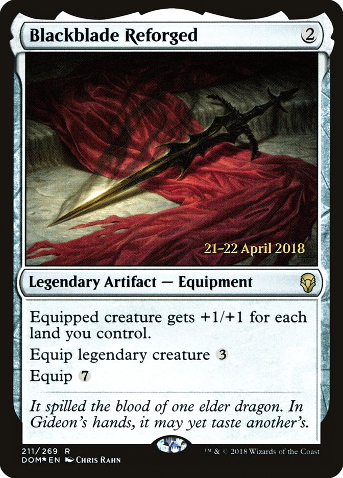 Blackblade Reforged [Dominaria Prerelease Promos] | Deep Dive Games St. Marys