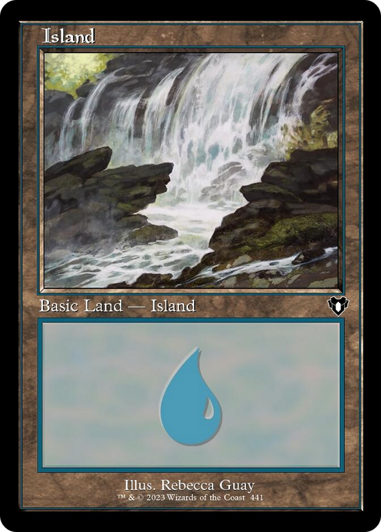 Island (441) (Retro) [Commander Masters] | Deep Dive Games St. Marys