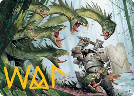 Lair of the Hydra Art Card (Gold-Stamped Signature) [Dungeons & Dragons: Adventures in the Forgotten Realms Art Series] | Deep Dive Games St. Marys