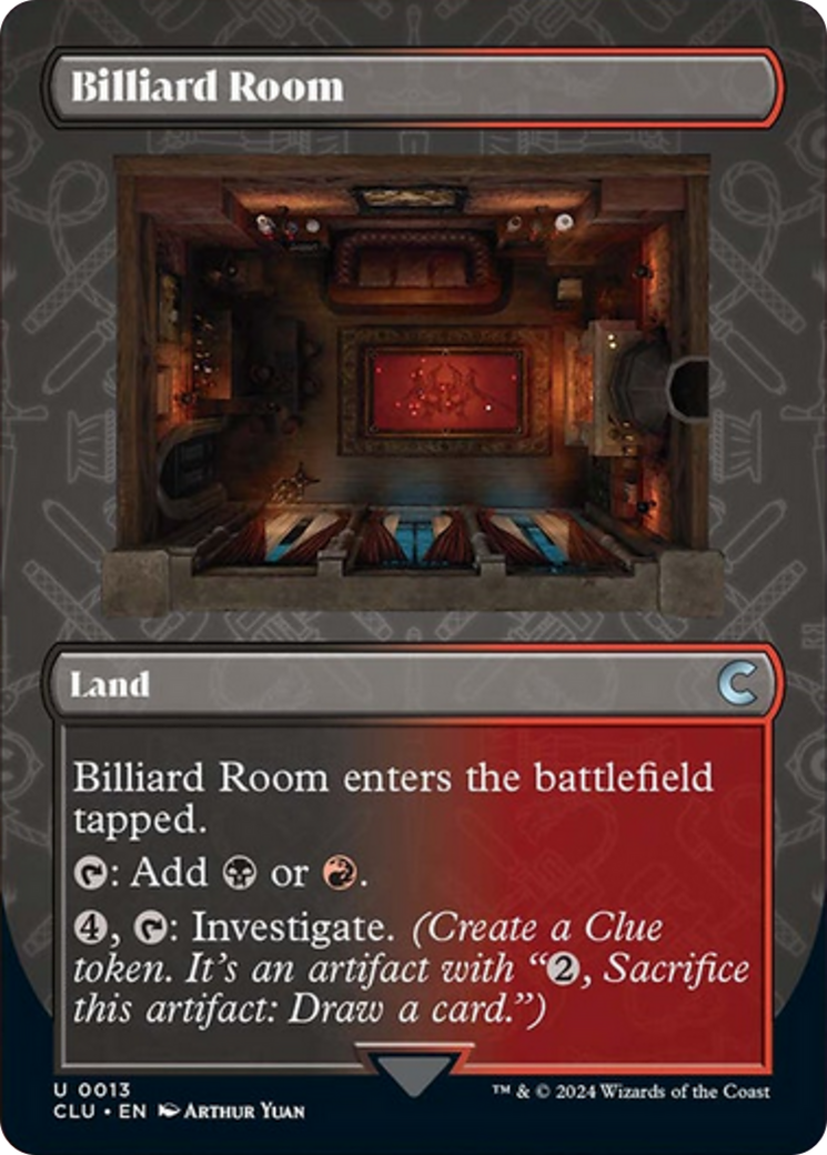 Billiard Room (Borderless) [Ravnica: Clue Edition] | Deep Dive Games St. Marys