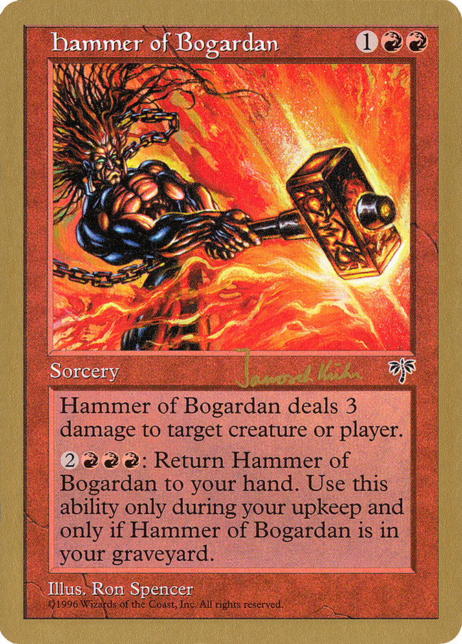 Hammer of Bogardan (Janosch Kuhn) [World Championship Decks 1997] | Deep Dive Games St. Marys