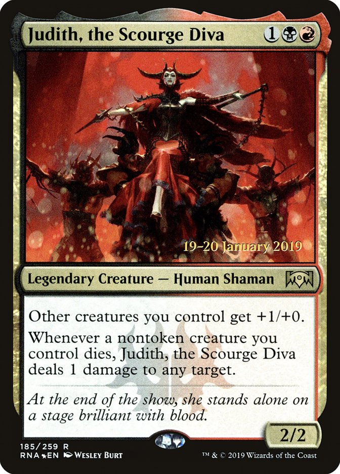 Judith, the Scourge Diva [Ravnica Allegiance Prerelease Promos] | Deep Dive Games St. Marys