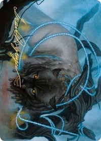 Bind the Monster Art Card (Gold-Stamped Signature) [Kaldheim Art Series] | Deep Dive Games St. Marys