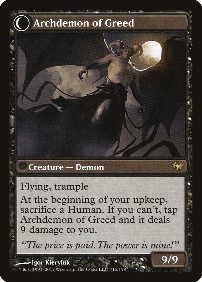 Ravenous Demon // Archdemon of Greed [Dark Ascension] | Deep Dive Games St. Marys