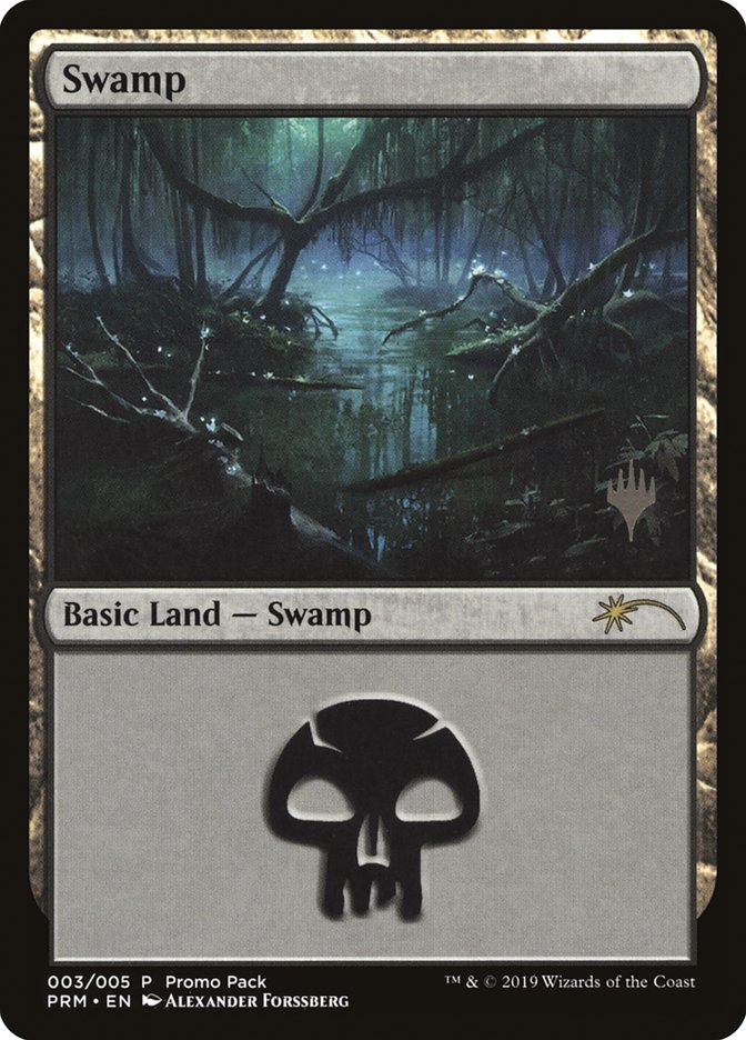 Swamp (3) [Core Set 2020 Promo Pack] | Deep Dive Games St. Marys