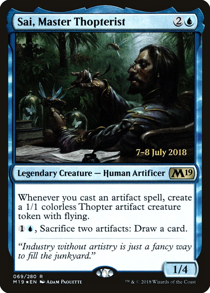 Sai, Master Thopterist [Core Set 2019 Prerelease Promos] | Deep Dive Games St. Marys