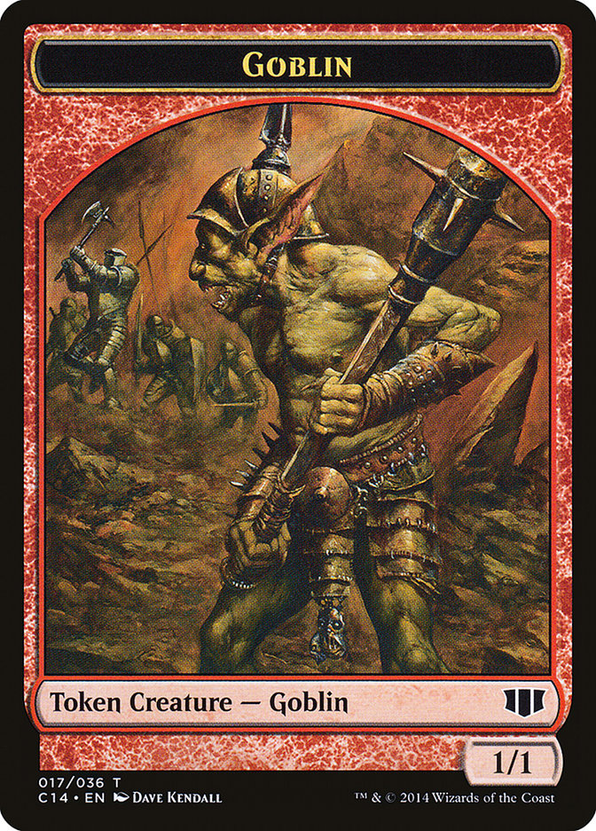 Goblin // Goat Double-Sided Token [Commander 2014 Tokens] | Deep Dive Games St. Marys