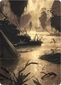 Murkwater Pathway Art Card [Zendikar Rising Art Series] | Deep Dive Games St. Marys
