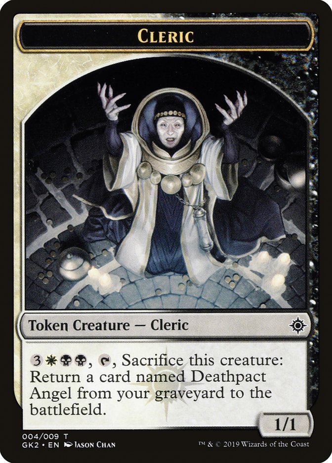 Cleric // Treasure Double-Sided Token [Ravnica Allegiance Guild Kit Tokens] | Deep Dive Games St. Marys