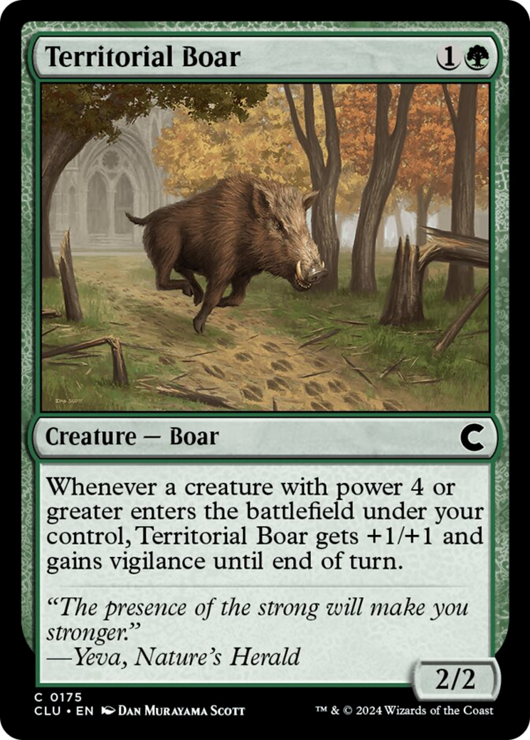 Territorial Boar [Ravnica: Clue Edition] | Deep Dive Games St. Marys