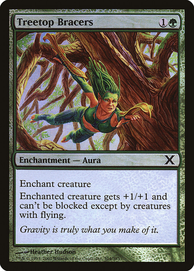 Treetop Bracers (Premium Foil) [Tenth Edition] | Deep Dive Games St. Marys