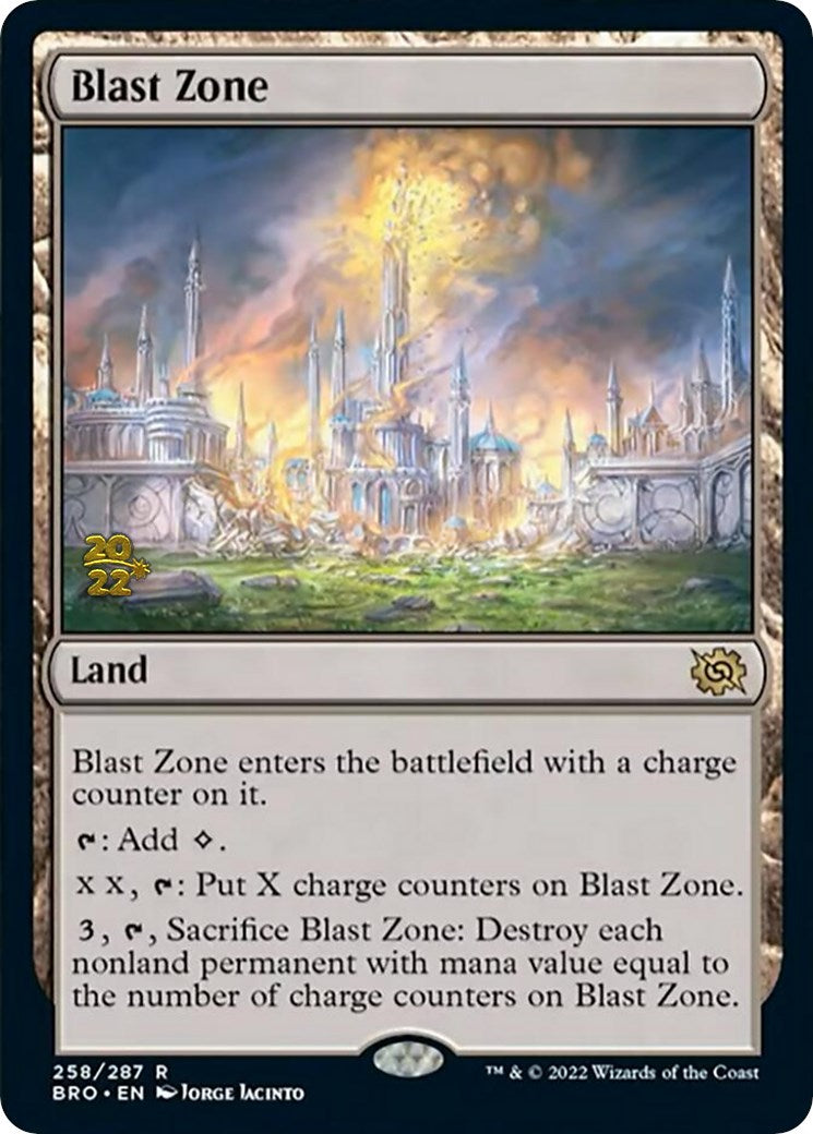 Blast Zone (258) [The Brothers' War Prerelease Promos] | Deep Dive Games St. Marys