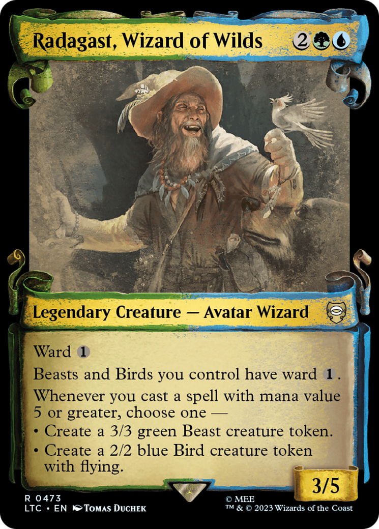 Radagast, Wizard of Wilds [The Lord of the Rings: Tales of Middle-Earth Commander Showcase Scrolls] | Deep Dive Games St. Marys