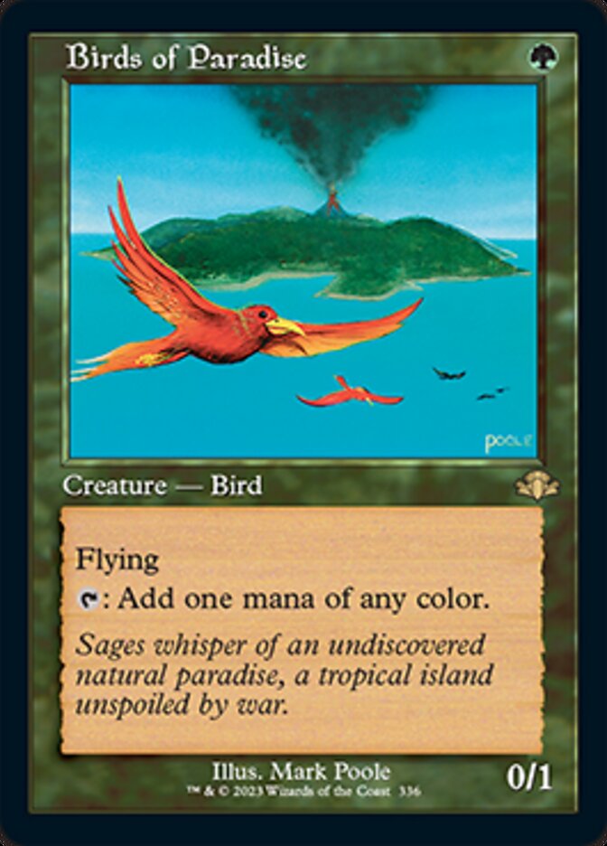 Birds of Paradise (Retro) [Dominaria Remastered] | Deep Dive Games St. Marys