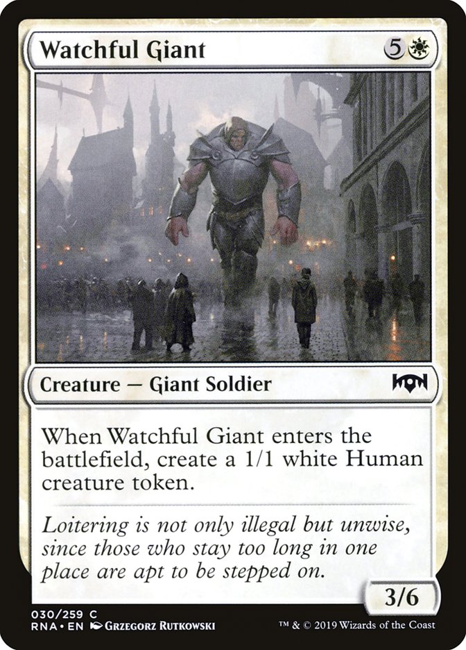 Watchful Giant [Ravnica Allegiance] | Deep Dive Games St. Marys