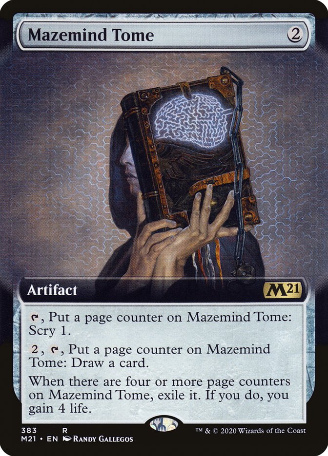 Mazemind Tome (Extended Art) [Core Set 2021] | Deep Dive Games St. Marys