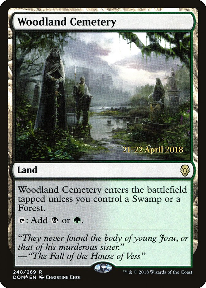 Woodland Cemetery [Dominaria Prerelease Promos] | Deep Dive Games St. Marys