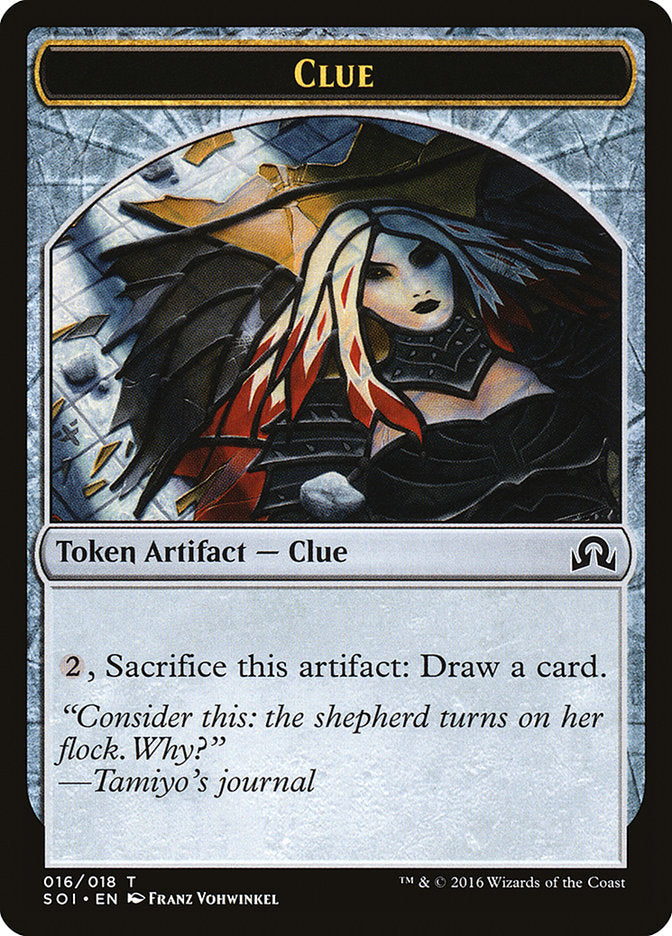 Clue Token (016/018) [Shadows over Innistrad Tokens] | Deep Dive Games St. Marys