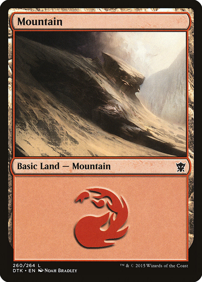 Mountain (260) [Dragons of Tarkir] | Deep Dive Games St. Marys