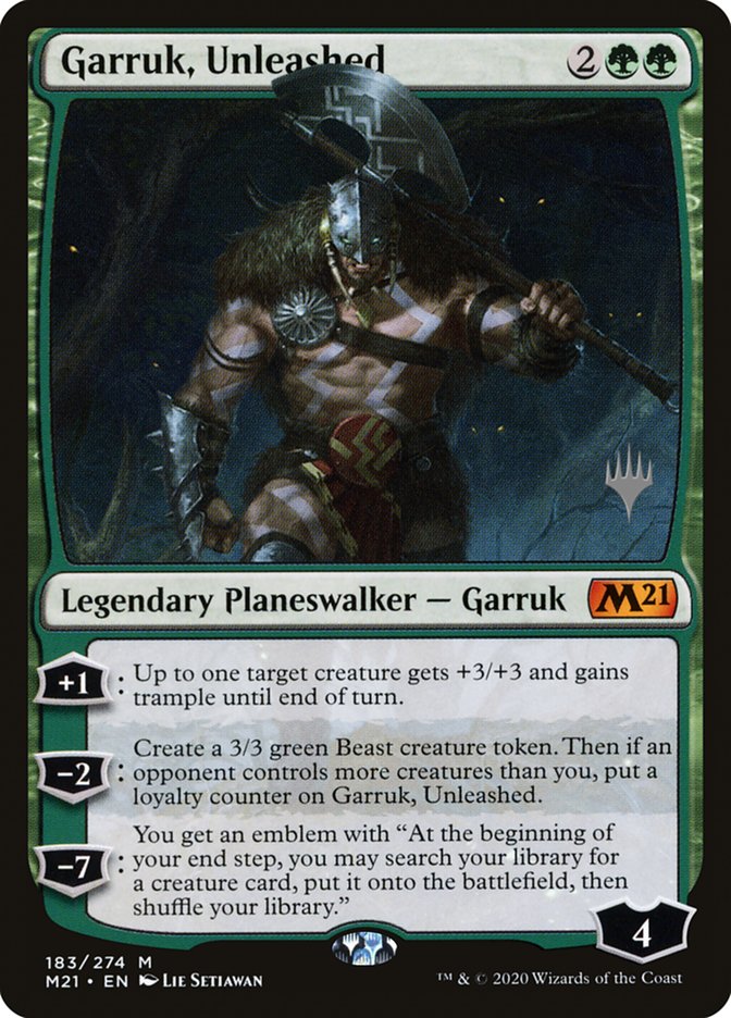 Garruk, Unleashed (Promo Pack) [Core Set 2021 Promos] | Deep Dive Games St. Marys