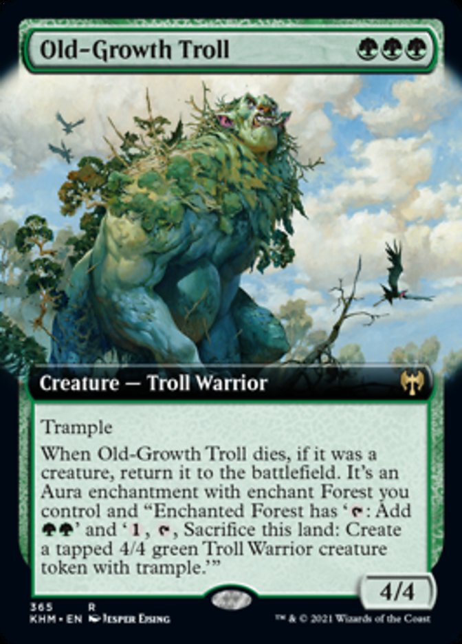 Old-Growth Troll (Extended Art) [Kaldheim] | Deep Dive Games St. Marys