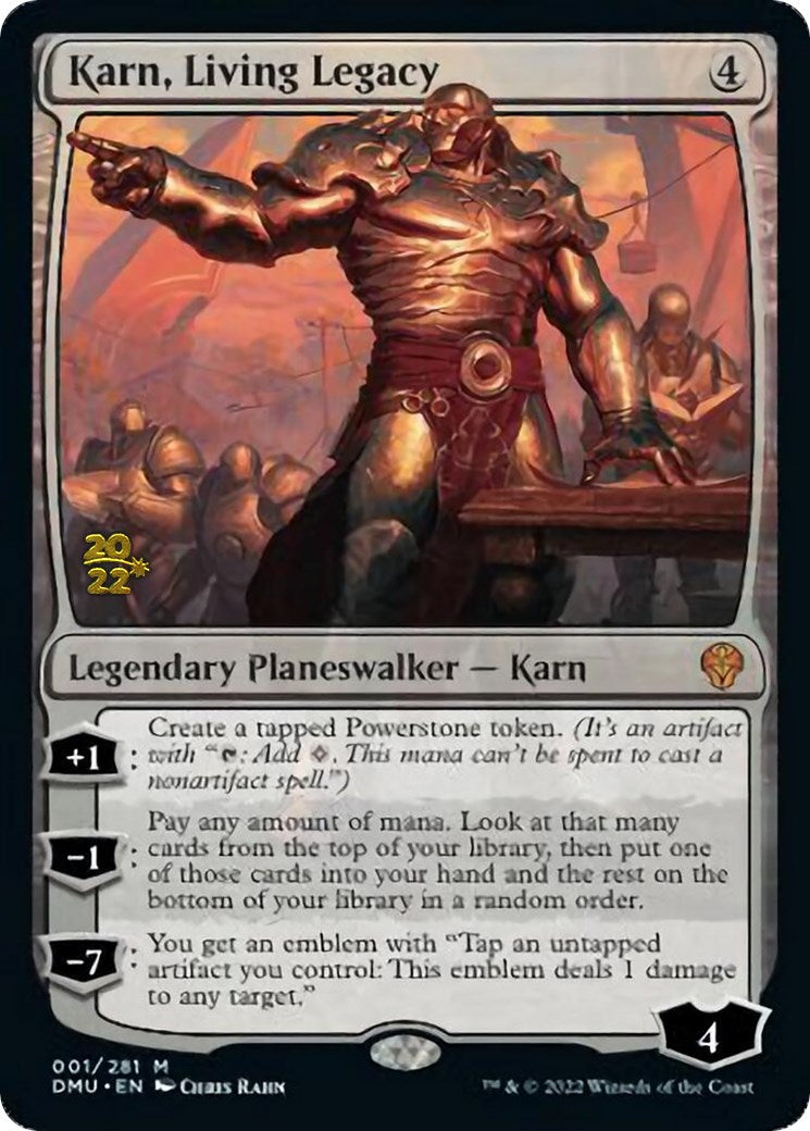 Karn, Living Legacy [Dominaria United Prerelease Promos] | Deep Dive Games St. Marys