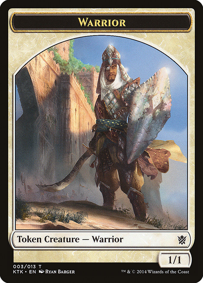 Warrior Token (003/013) [Khans of Tarkir Tokens] | Deep Dive Games St. Marys