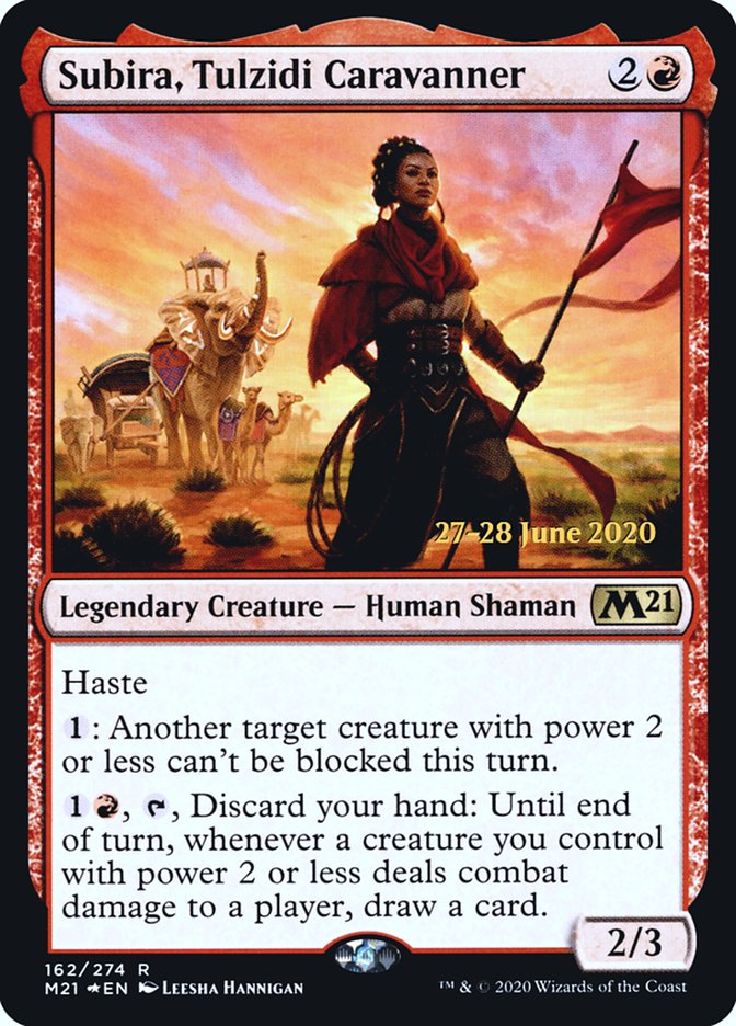 Subira, Tulzidi Caravanner [Core Set 2021 Prerelease Promos] | Deep Dive Games St. Marys