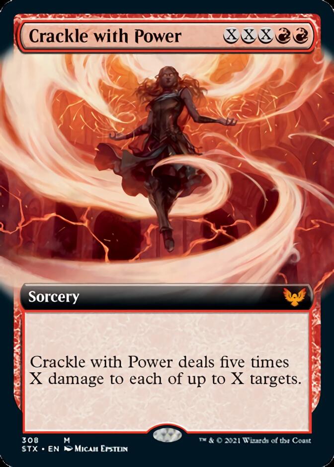 Crackle with Power (Extended Art) [Strixhaven: School of Mages] | Deep Dive Games St. Marys