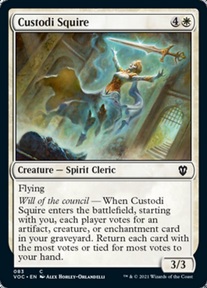 Custodi Squire [Innistrad: Crimson Vow Commander] | Deep Dive Games St. Marys