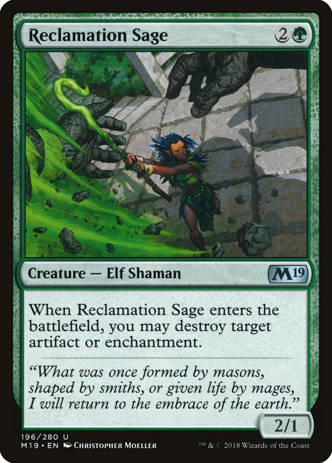 Reclamation Sage [Core Set 2019] | Deep Dive Games St. Marys