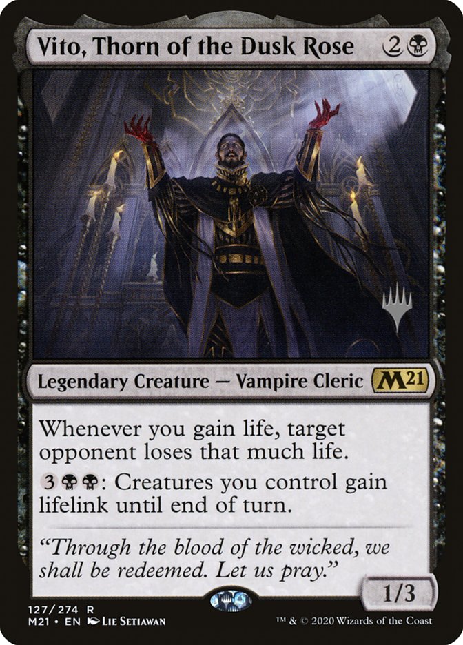 Vito, Thorn of the Dusk Rose (Promo Pack) [Core Set 2021 Promos] | Deep Dive Games St. Marys