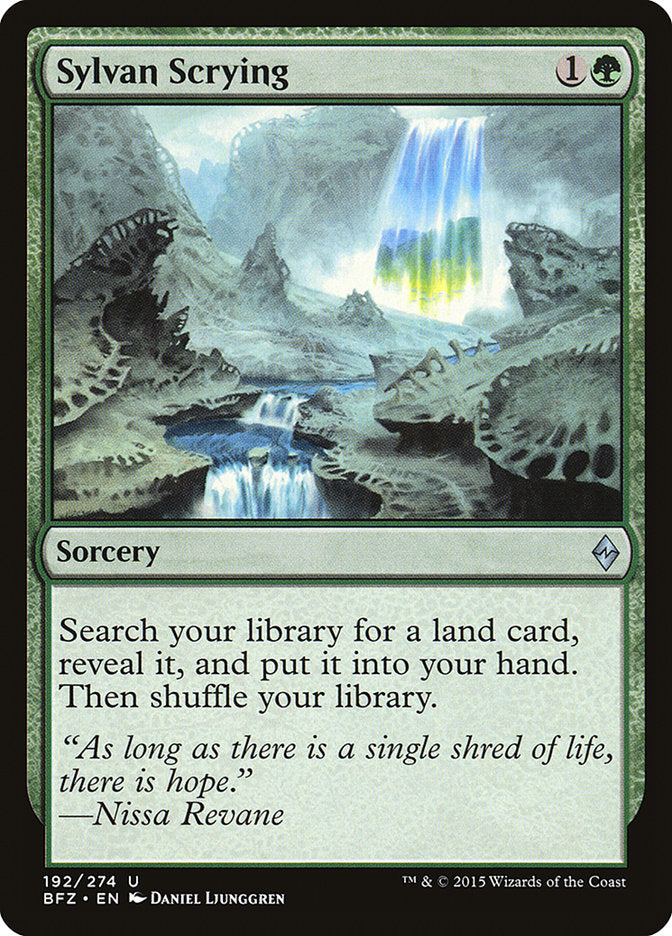 Sylvan Scrying [Battle for Zendikar] | Deep Dive Games St. Marys