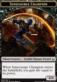 Sunscourge Champion // Cat Double-Sided Token [Hour of Devastation Tokens] | Deep Dive Games St. Marys