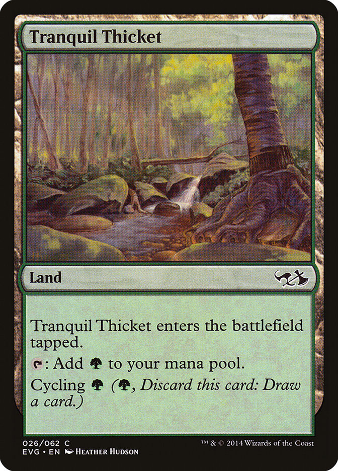 Tranquil Thicket (Elves vs. Goblins) [Duel Decks Anthology] | Deep Dive Games St. Marys