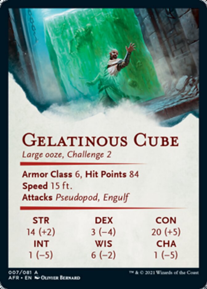 Gelatinous Cube Art Card [Dungeons & Dragons: Adventures in the Forgotten Realms Art Series] | Deep Dive Games St. Marys