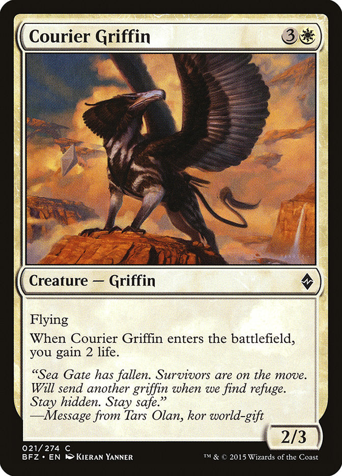 Courier Griffin [Battle for Zendikar] | Deep Dive Games St. Marys