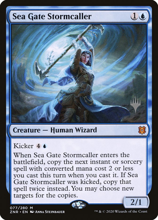 Sea Gate Stormcaller (Promo Pack) [Zendikar Rising Promos] | Deep Dive Games St. Marys