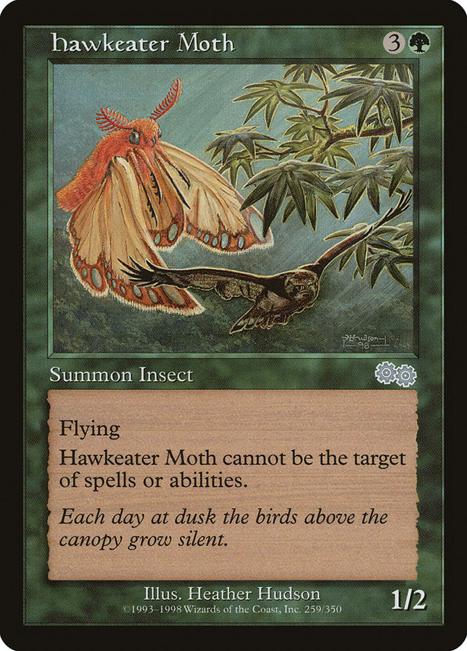 Hawkeater Moth [Urza's Saga] | Deep Dive Games St. Marys