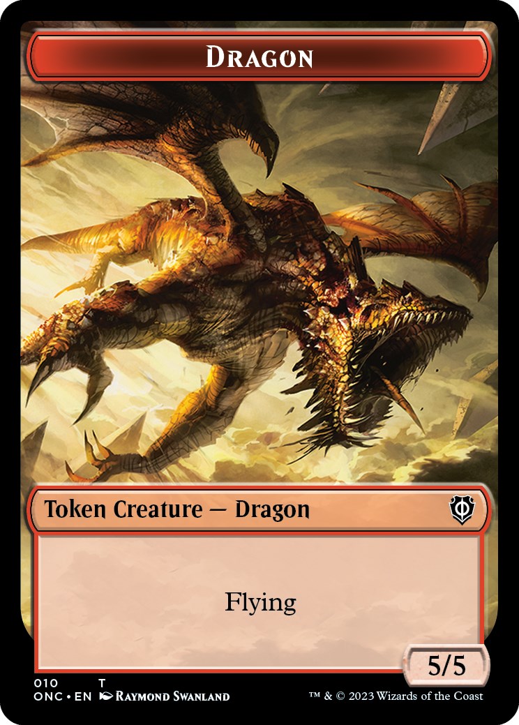 Kobolds of Kher Keep // Dragon Double-Sided Token [Phyrexia: All Will Be One Commander Tokens] | Deep Dive Games St. Marys