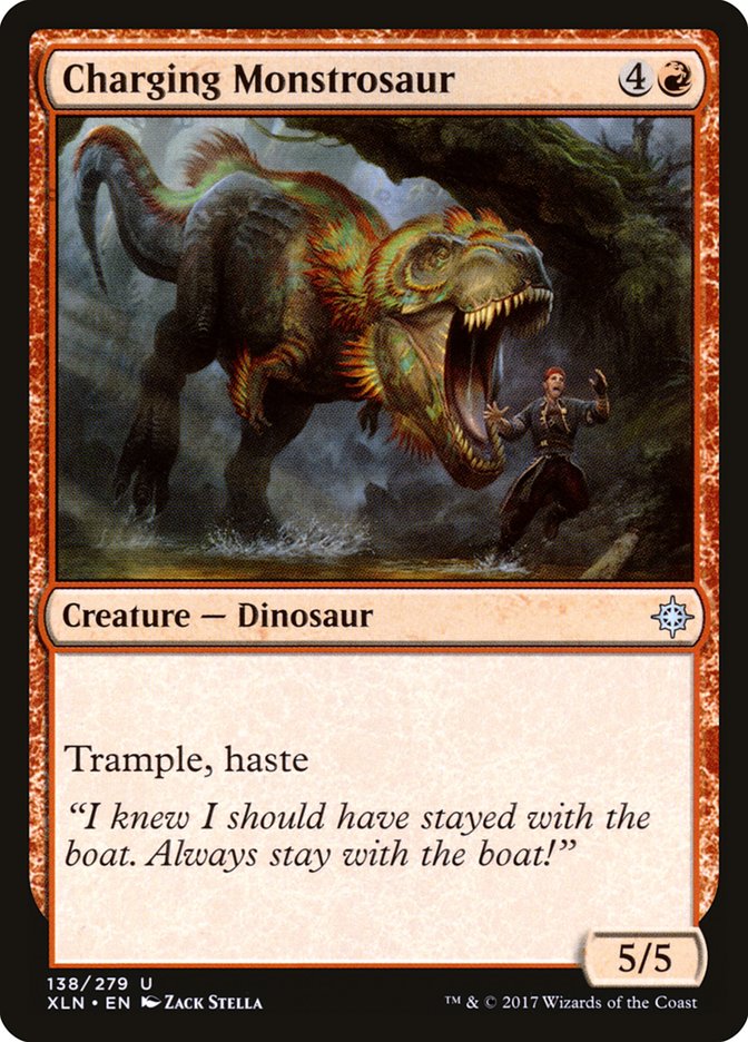Charging Monstrosaur [Ixalan] | Deep Dive Games St. Marys