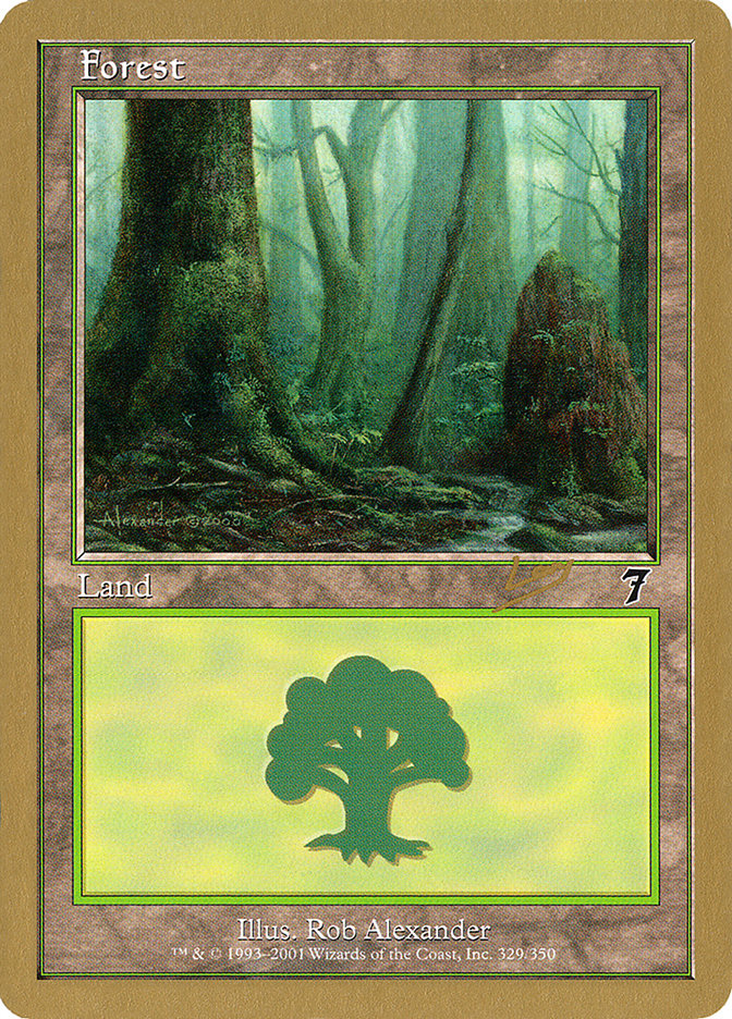 Forest (rl329) (Raphael Levy) [World Championship Decks 2002] | Deep Dive Games St. Marys