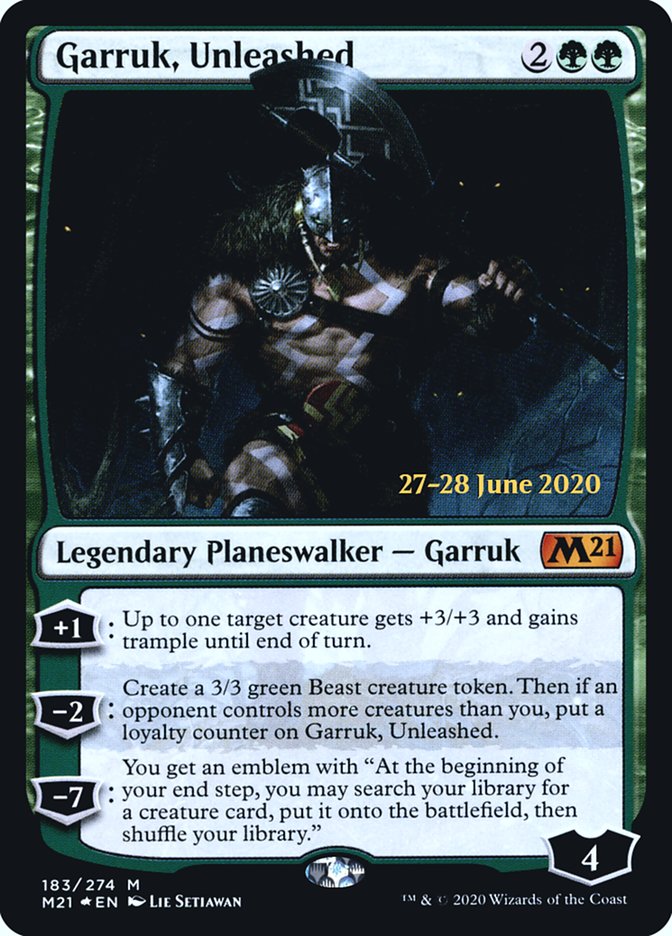 Garruk, Unleashed [Core Set 2021 Prerelease Promos] | Deep Dive Games St. Marys