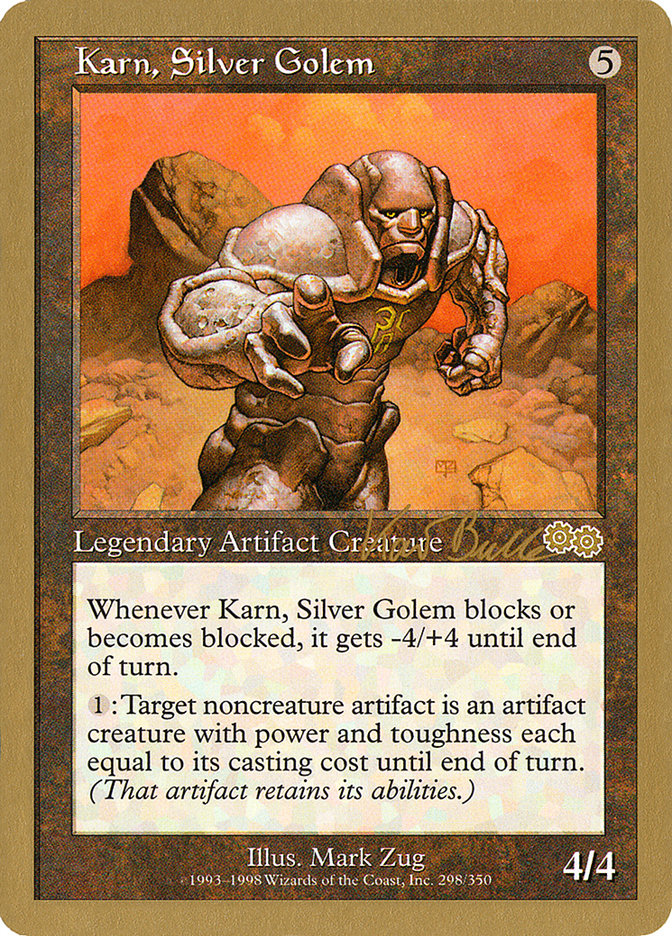 Karn, Silver Golem (Kai Budde) [World Championship Decks 1999] | Deep Dive Games St. Marys