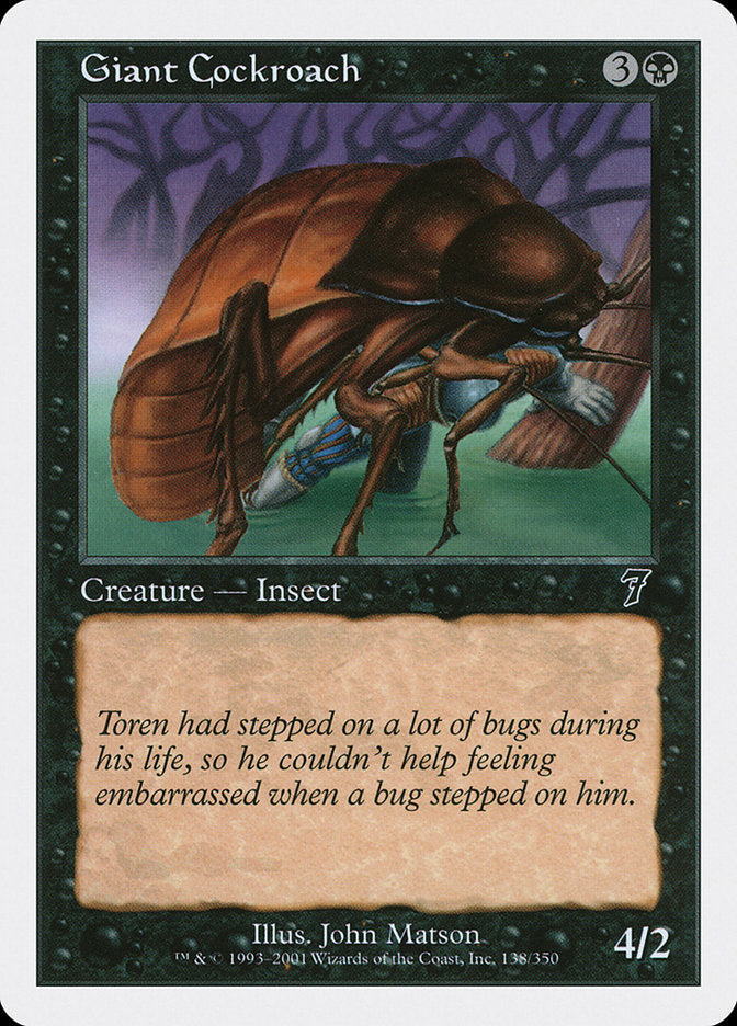 Giant Cockroach [Seventh Edition] | Deep Dive Games St. Marys