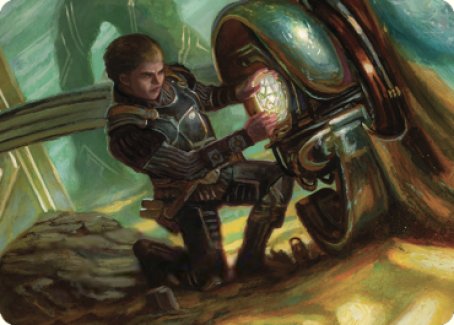 Urza, Powerstone Prodigy Art Card [The Brothers' War Art Series] | Deep Dive Games St. Marys